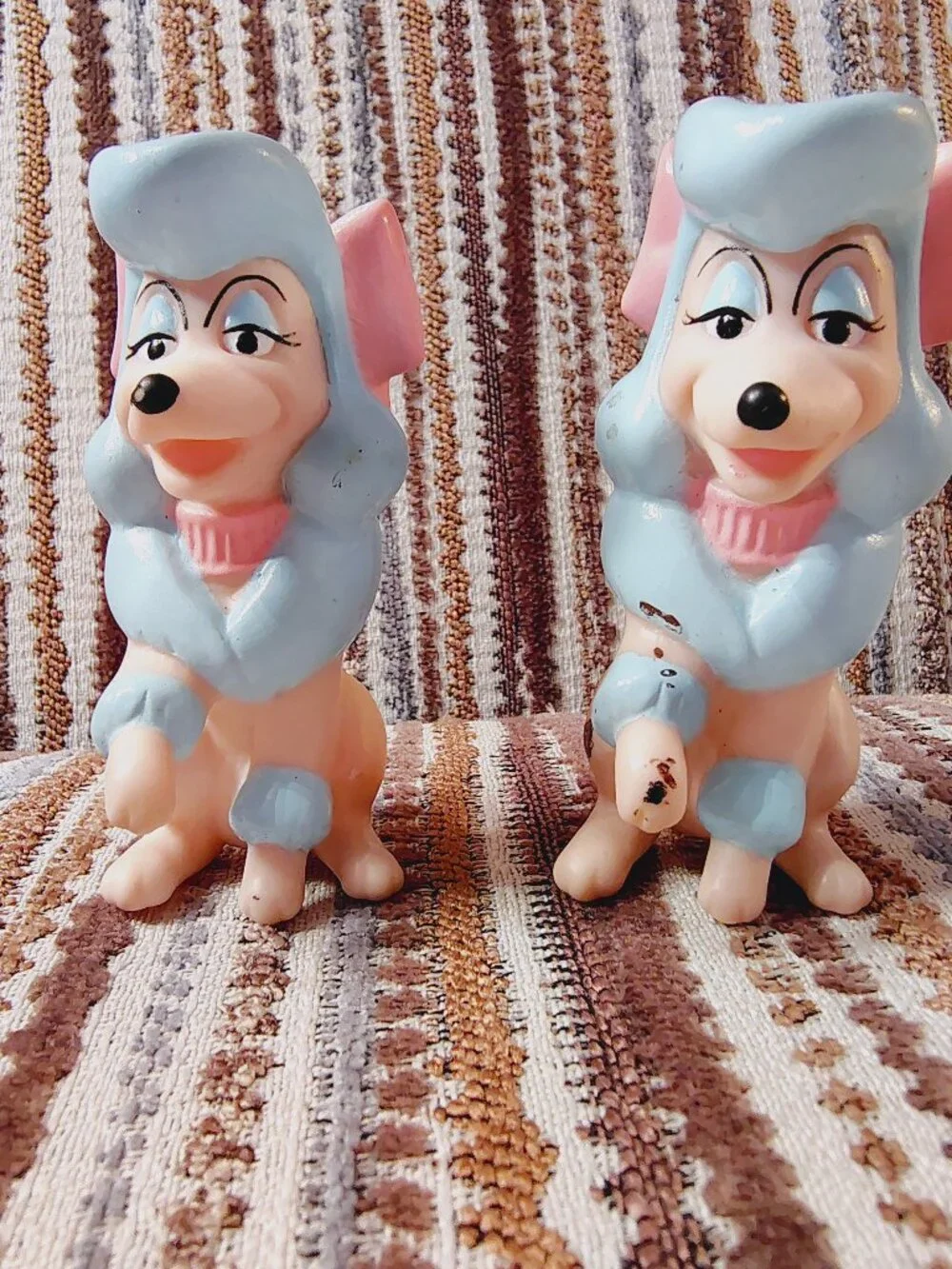 McDonald's Oliver And Company Georgette The Poodle Lot Of 2 Finger Puppet 1988